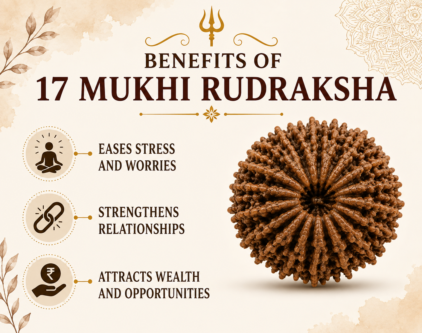 17 Mukhi Rudraksha (Nepal Origin)